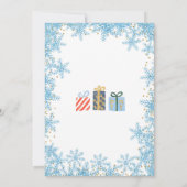 Winter ONEderland Snow Birthday Nutkraker Kaart (Achterkant)