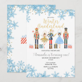 Winter ONEderland Snow Birthday Nutkraker Kaart