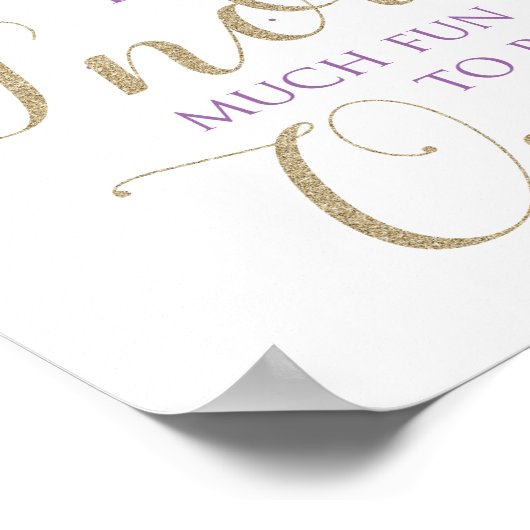 Winter Onederland Snow Much Fun to be One Sign Poster (Hoek)