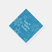 Winter Onederland Snowflake 1e Kind van de Birthda Servet (Hoek)
