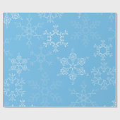 Winter Onederland Snowflake 1e verjaardag Cadeaupapier (Vlak)