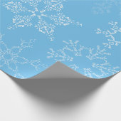 Winter Onederland Snowflake 1e verjaardag Cadeaupapier (Hoek)