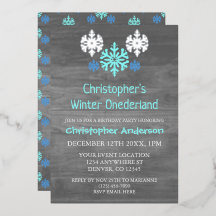 Winter Onederland Snowflake 1e verjaardag