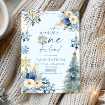 Winter Onederland Snowflake 1e verjaardag