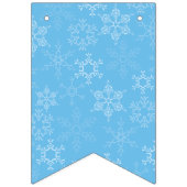 Winter Onederland Snowflake 1e verjaardag Vlaggetjes (Eerste vlag)