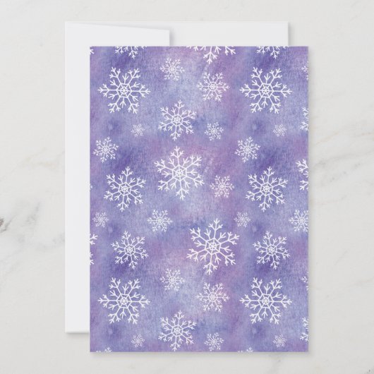 Winter ONEderland Snowflake Birthday Uitnodiging (Achterkant)