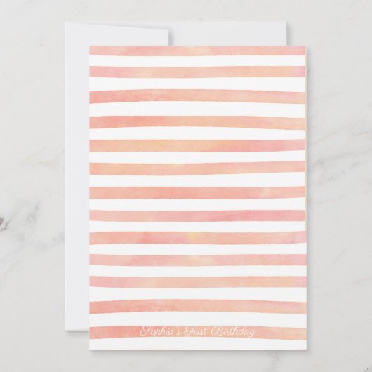 Winter Onederland Snowflake First Birthday Kaart (Achterkant)