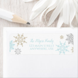 Winter Onederland Snowflake-retouretiket Etiket