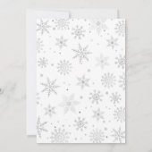 Winter Onederland Snowflakes Eerste eerste verjaar Kaart (Achterkant)