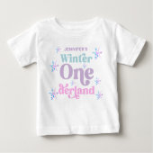 Winter Onederland Snowflakes Girl Snow Birthday (Voorkant)