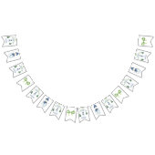 Winter Onederland Snowman 1ste verjaardag Vlaggetjes (Alle)