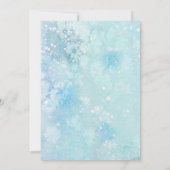 Winter Onederland snowy baby eerste verjaardag Kaart (Achterkant)