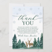 Winter ONEderland Thank You Card Kaart (Voorkant)