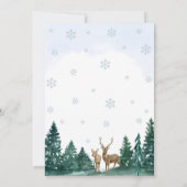 Winter ONEderland Thank You Card Kaart (Achterkant)