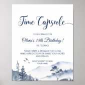 Winter Onederland tijd capsule teken Poster (Voorkant)