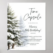 Winter Onederland tijd capsule teken Poster (Voorkant)