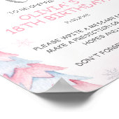 Winter Onederland tijd capsule teken Poster (Hoek)