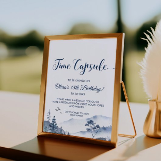 Winter Onederland tijd capsule teken Poster