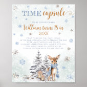 Winter ONEderland Tijdcapsule Schattige Herten Poster (Voorkant)