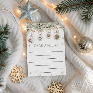 Winter Onederland Tijdcapsulekaart Kaart