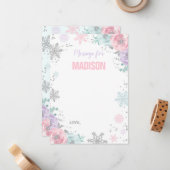 Winter ONEderland Time Capsule Note Card Guestbook Notitiekaartje (Voorkant / Achterkant in situ)