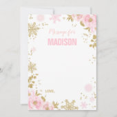 Winter ONEderland Time Capsule Note Card Guestbook Notitiekaartje (Voorkant)