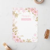 Winter ONEderland Time Capsule Note Card Guestbook Notitiekaartje (Voorkant / Achterkant in situ)