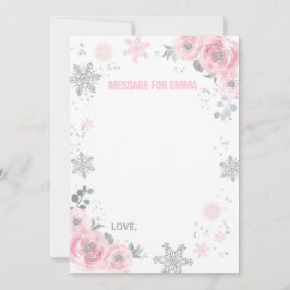 Winter ONEderland Time Capsule Note Card Guestbook Notitiekaartje