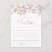 Winter Onederland Time Capsule note card Informatiekaartje (Voorkant)