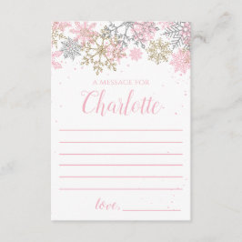 Winter Onederland Time Capsule note card Informatiekaartje
