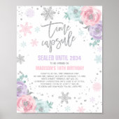 Winter ONEderland Time Capsule Pink and Silver Poster (Voorkant)