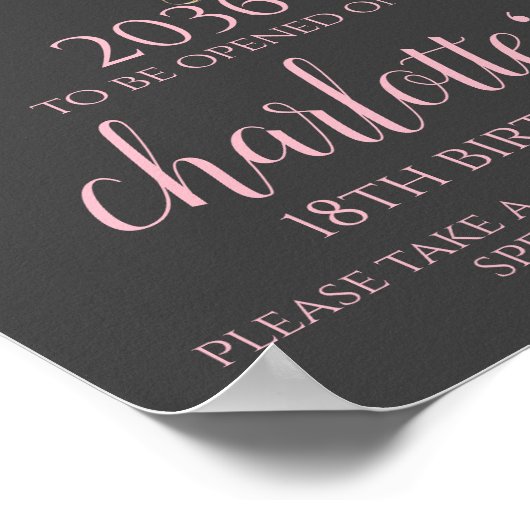 Winter ONEderland Time Capsule Sign Poster (Hoek)