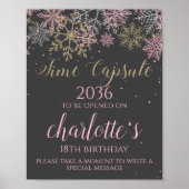 Winter ONEderland Time Capsule Sign Poster (Voorkant)