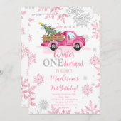 Winter ONEderland Uitnodiging (Voorkant / Achterkant)