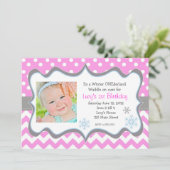 Winter ONEderland Uitnodiging (Staand voorkant)