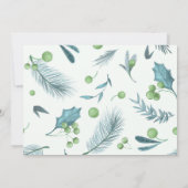 Winter Onederland Uitnodiging Jongen Bos (Achterkant)