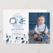 Winter Onederland - uitnodiging op zaterdag met fo (Voorkant / Achterkant)