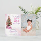 Winter Onederland - uitnodiging op zaterdag met fo (Staand voorkant)