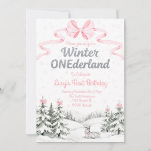 Winter ONederland uitnodiging voor 1e verjaardag