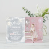 Winter Onederland: Uitnodiging voor winterroze (Staand voorkant)