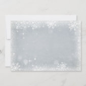 Winter Onederland: Uitnodiging voor winterroze (Achterkant)