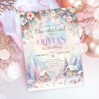 Winter Onederland Uitnodiging Winter Sweets Huis