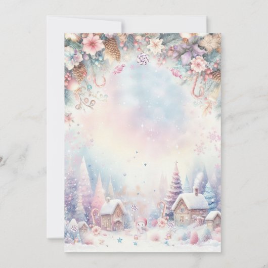 Winter Onederland Uitnodiging Winter Sweets Huis (Achterkant)