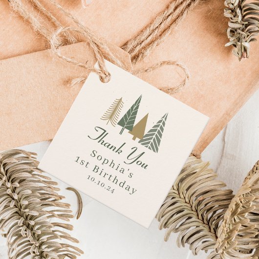 Winter ONEderland Verjaardag Bedankt Bedankjes Labels