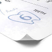 Winter Onederland Verjaardag Foto Milestone Sign Poster (Hoek)