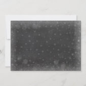 Winter Onederland verjaardag: Roze gouhert Kaart (Achterkant)