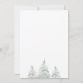 Winter ONEderland Verjaardag Sneeuw Eerste 1e Meis Kaart (Achterkant)