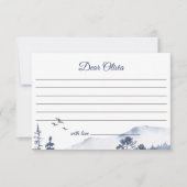 Winter Onederland Verjaardag Tijd Capsule Note Kaa Kaart (Voorkant)