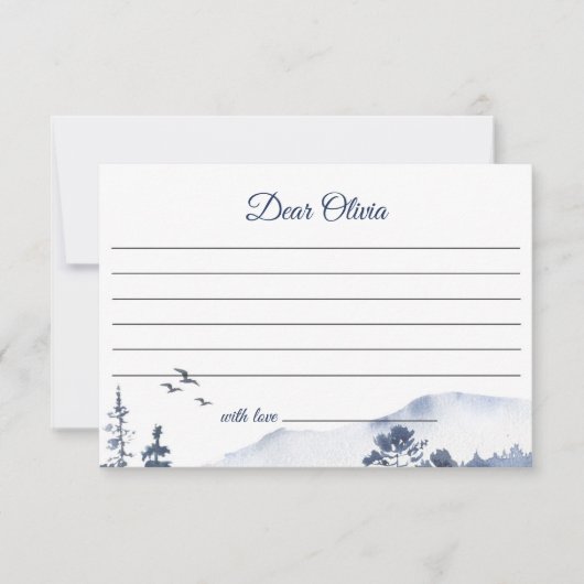 Winter Onederland Verjaardag Tijd Capsule Note Kaa Kaart (Voorkant)