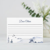 Winter Onederland Verjaardag Tijd Capsule Note Kaa Kaart (Staand voorkant)